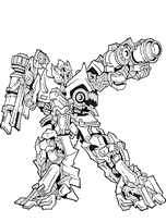 coloriage transformers chars